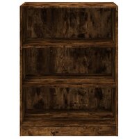 Kledingkast 77x48x102 cm bewerkt hout gerookt eikenkleurig 5