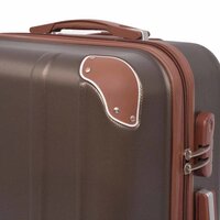 Harde rolkoffer set bruin 4-dlg 4