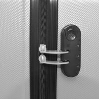 Harde rolkoffer set zilver 4-dlg 5