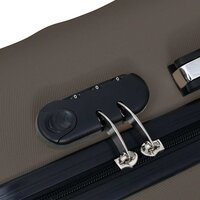 3-delige Harde kofferset ABS bruin 7