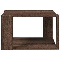 Salontafel 51,5x51,5x30 cm bewerkt hout bruin eikenkleurig 5
