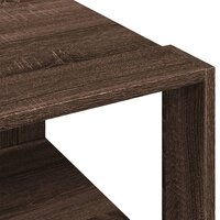 Salontafel 51,5x51,5x30 cm bewerkt hout bruin eikenkleurig 7