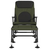 Visbed met verstelbare modderpoten inklapbaar groen 3