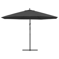 Zweefparasol met aluminium paal 350 cm antracietkleurig 5