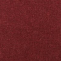 Kruk met houten poten stof wijnrood 4