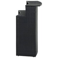 Tuinbartafel 120x55x110 cm poly rattan zwart 4
