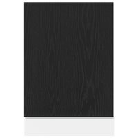 Vaatwasserpaneel 45x1,5x67 cm bewerkt hout zwart eiken 4