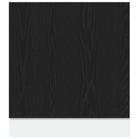 Vaatwasserpaneel 60x1,5x67 cm bewerkt hout zwart eiken 4