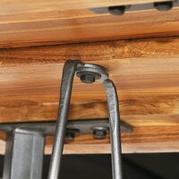 Barset massief gerecycled teakhout 3-delig 6