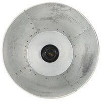 Vloerlamp E27 massief mangohout zilverkleurig 8