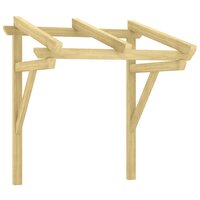 318569 Deurluifel 100x100x80 cm ge&iuml;mpregneerd grenenhout 2