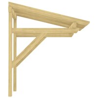 318569 Deurluifel 100x100x80 cm ge&iuml;mpregneerd grenenhout 4