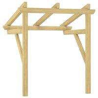 318569 Deurluifel 100x100x80 cm ge&iuml;mpregneerd grenenhout 5