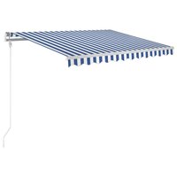 Luifel automatisch uittrekbaar 300x250 cm blauw en wit 2