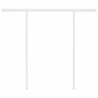 Luifel automatisch uittrekbaar met palen 3x2,5 m antracietkleur 7