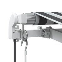 Luifel automatisch uittrekbaar 300x250 cm antracietkleur en wit 7