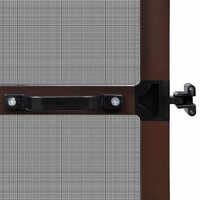 Hordeur met scharnieren 100x215 cm bruin 5