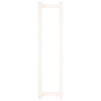 Handdoekenrek 23x18x90 cm massief grenenhout wit 5