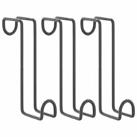 Hoofdstelhouders 3 st staal zwart 2