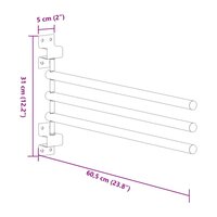 Zadeldekrek met 3 stangen ijzer zwart 9