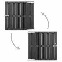 Poort 100x100 cm HKC grijs 2