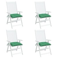 Stoelkussens 4 st 40x40x7 cm oxford stof groen 4