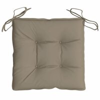 Stoelkussens 4 st 40x40x7 cm oxford stof taupe 6