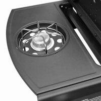 Gasbarbecue 6+1 kookzone zwart  5