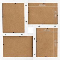 Fotolijst voor 24x(13x18 cm) foto MDF wit 7