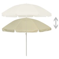 Strandparasol 240 cm zandgeel 2