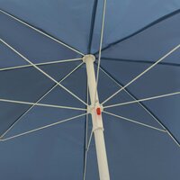 Strandparasol 240 cm blauw 5