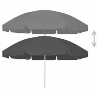 Strandparasol 240 cm antracietkleurig 2