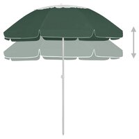 Strandparasol 300 cm groen 3