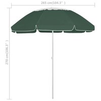 Strandparasol 300 cm groen 7