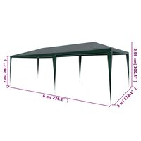 Partytent 3x6 m PE groen 6