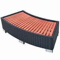 Spatrap 92x45x25 cm poly rattan zwart 2