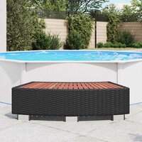 Spatrap 92x45x25 cm poly rattan zwart 3