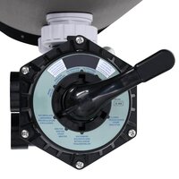 Zwembadzandfilter met zijgemonteerd 6-positie ventiel grijs 4