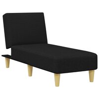 2-delige Loungeset stof zwart 6