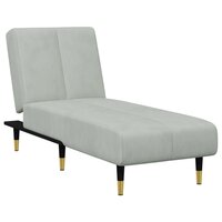 2-delige Loungeset fluweel lichtgrijs 6