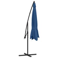 Zweefparasol met aluminium paal 350 cm blauw 5