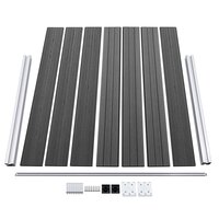 Schuttingpanelenset 353x146 cm HKC zwart   6