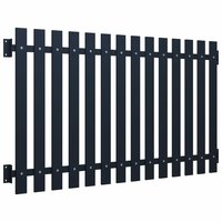 Schuttingpaneel 170,5x75 cm gepoedercoat staal antraciet 2