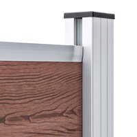 Schuttingpaneel 95x186 cm HKC bruin 5