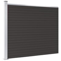 Schuttingpaneel 175x146 cm HKC zwart 3