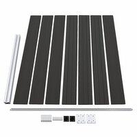 Schuttingpaneel 175x146 cm HKC zwart 4