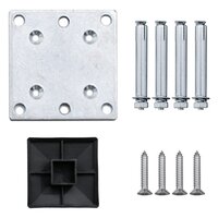 Schuttingpaneel 175x146 cm HKC zwart 8