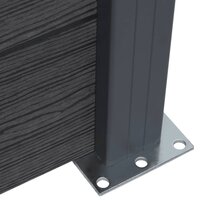 Schuttingpaneelset 180x186 cm HKC grijs 6