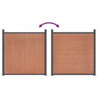 Schuttingpaneel 872x186 cm HKC bruin 8