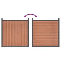 Schuttingpaneel 173x186 cm HKC bruin 8